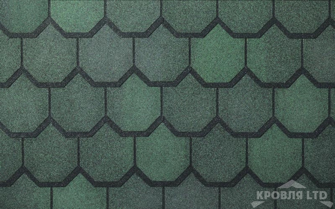 Гибкая черепица Certain Teed коллекция Carriage House Shangle цвет Sherwood Forest