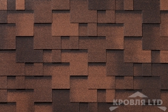 Гибкая черепица Roofshield  серия Premium коллекци Модерн цвет Рабуста