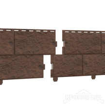 Фасадная панель Ю-ПЛАСТ  "Камень" Жженый