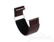 Соединитель желоба для водостока Foramina PUR 150 мм RAL 8017 шоколад