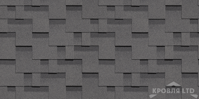 Гибкая черепица Дёке серия STANDARD коллекция Тетрис цвет Серый