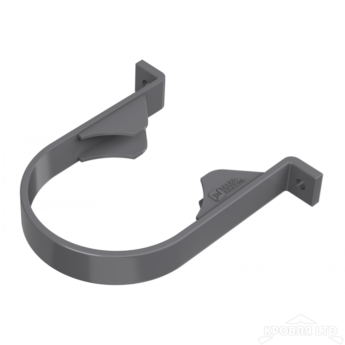 ТН ПВХ D125/82 ММ ХОМУТ ТРУБЫ СЕРЫЙ  Rall 7024