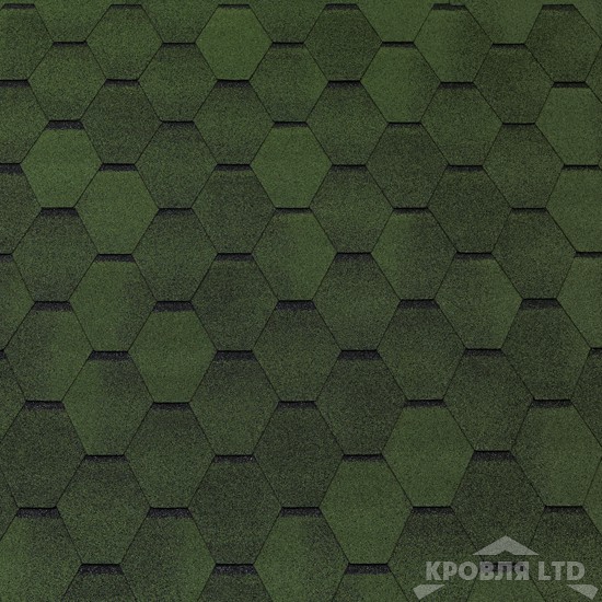 Гибкая черепица Тегола серия Категория КОМФОРТ коллекция Garda цвет Verde 479