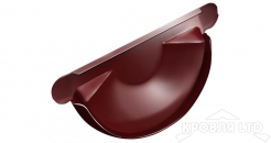 Заглушка торцевая универсальная Грендлайн 125 мм RAL 3011 коричнево-красный