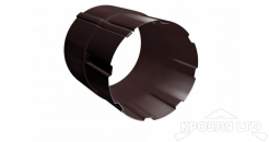 Соединитель трубы Грендлайн 100 мм RAL 8017 шоколад