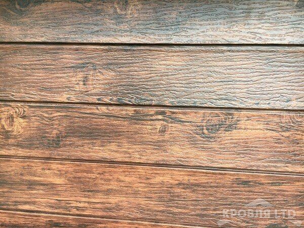 Сайдинг металлический "Скандинавский Брус" под дерево VENGE 3D 0,45