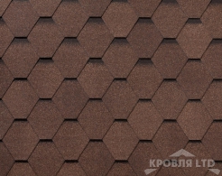 Гибкая черепица Roofshield  серия Classic коллекция Стандарт цвет Коричневый топаз