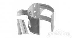 Кронштейн трубы на дерево Oптима 125/90 RAL 9003 белый