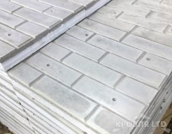 Фасадные термопанели из фибробетона 500х500 с утеплителем 50 EcoTerm Гладкий кирпич