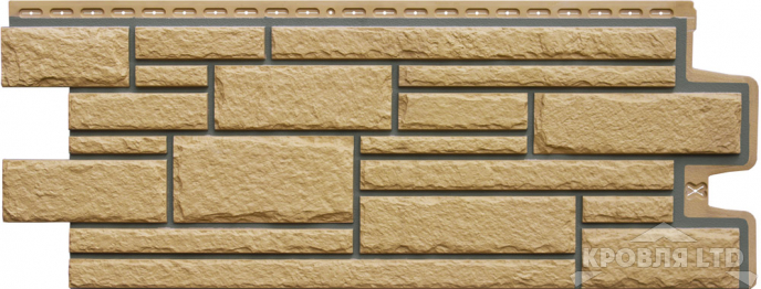 Фасадная панель Grand Line Камелот Design песочный со швом RAL 7006