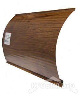 Сайдинг металлический "Одноволновый Венец" под дерево GOLD004 0,45