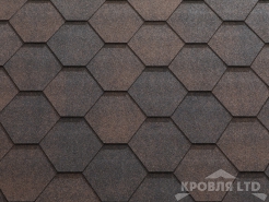 Гибкая черепица Катепал Коллекция Jazzy цвет Коричневый