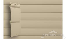 Сайдинг виниловый   GL Блок хаус двухслойный бежевый 3,0 м