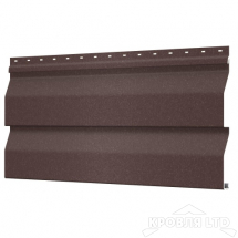 Сайдинг металлический Корабельная Доска, RAL8017 Шоколад Стальной Бархат, толщина 0,5