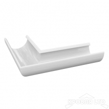 Угол желоба Проект 185/150 Ral 9003 Белый