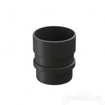 Муфта соединительная для водостока Деке Люкс  графит