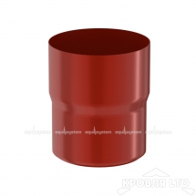 Соединитель трубы для водостока Aквасистем 90мм RAL 3005 красное вино