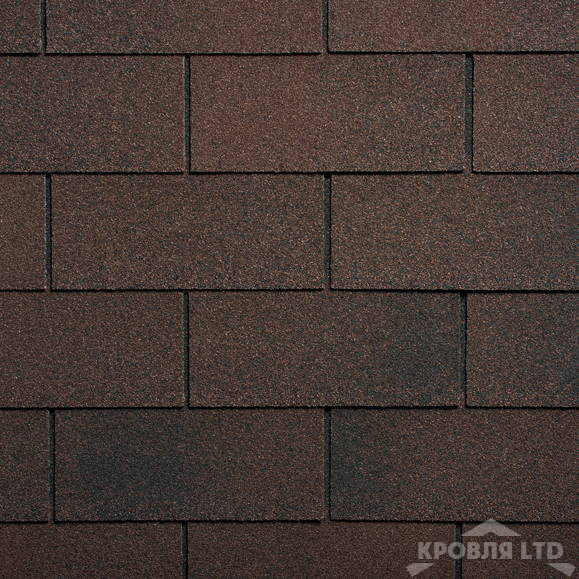 Гибкая черепица Ruflex  серия Премиум коллекция Tab Premium цвет  Темный шоколад