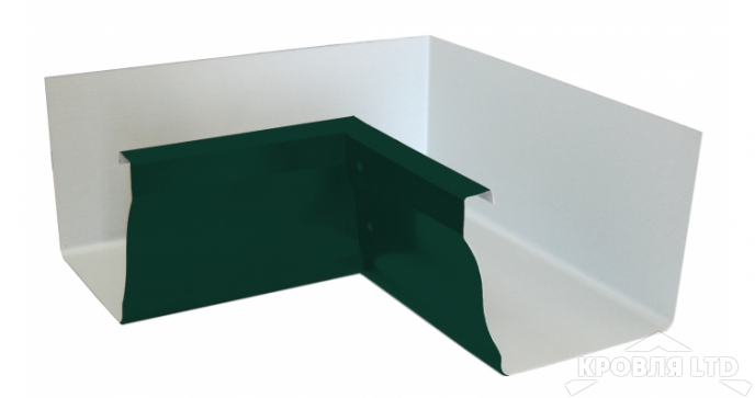 Угол желоба внутренний Vortex 90гр 125мм RAL 6005 зеленый мох