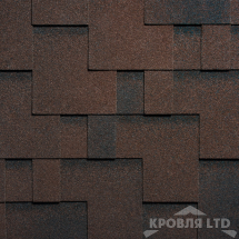 Гибкая черепица Ruflex  серия Премиум коллекция Runa Premium цвет Темный шоколад