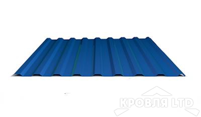 Профнастил С20, Полиэстер RAL 5005 сигнальный синий, толщина 0,5