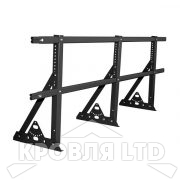 Кровельное ограждение Roofsystems серия ELITE H-600 40*20, для фальца, Полиэстер RAL 9005 черный, 3м