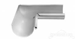 Угол желоба внутренний 90 гр Грендлайн 125 мм RAL 9003 белый
