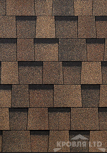 Гибкая ламинированная черепица Дёке серия LUX  Коллекция DRAGON цвет Трюфель