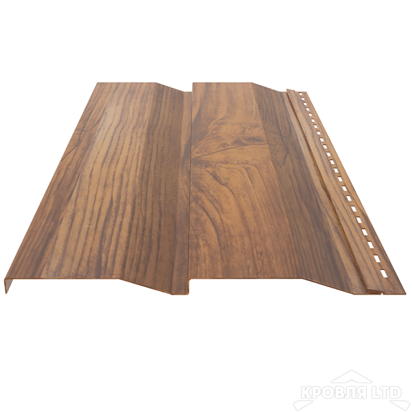 Сайдинг металлический Корабельная Доска, под дерево Орех 3Д, толщина 0,45
