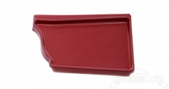 Заглушка правая Vortex 125/90 RAL 3005 красное вино