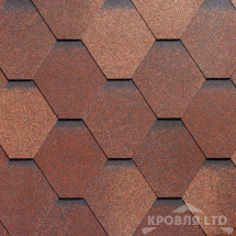 Гибкая черепица Ruflex  серия Премиум коллекция Sota Premium цвет Терракота