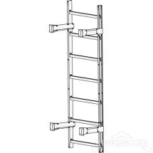 Пожарная лестница Универсальная Rofsystems П1-1, Ступень 800 мм Полиэстер RAL Цвет RAL  9003 
Белый, 2,45 м