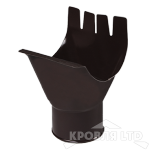 Воронка для водостока Foramina PUR 125/100мм RAL 8017 шоколад