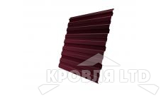 Профнастил С10, Полиэстер Двухсторонний RAL 3005 красное вино, толщина 0,45