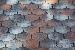 Гибкая черепица Катепал Коллекция Forte цвет Гавана