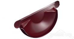 Заглушка торцевая универсальная Грендлайн 125 мм RAL 3005 красное вино