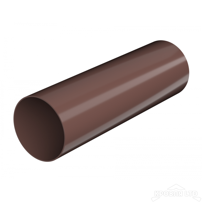 ТН ПВХ D125/82 ММ ТРУБА (3 М) КОРИЧНЕВЫЙ  Rall 8017