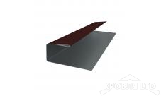 J-Профиль Полиэстер RAL RR 32 темно-коричневый, толщина 0,45