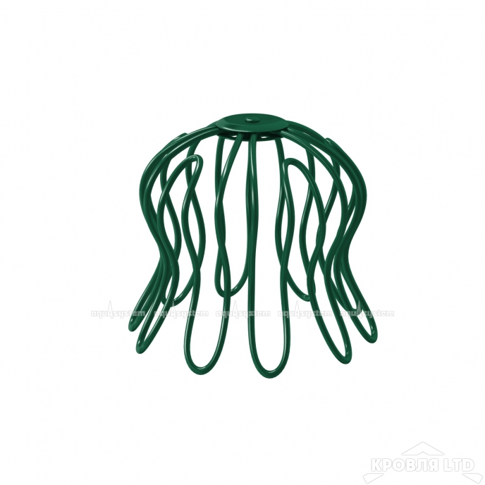 Сетка воронки для водостока Паук Аквасистем 150/100 RAL 6005 зеленый мох