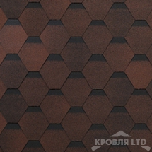 Гибкая черепица Шинглас серия Классик коллекция Оптима цвет Красный