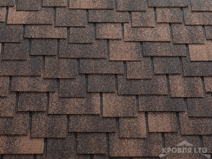 Гибкая черепица Катепал Коллекция Ambient цвет Темная охра