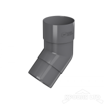 ТН ПВХ D125/82 ММ КОЛЕНО ТРУБЫ 108° СЕРЫЙ  Rall 7024