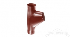 Тройник трубы, Грендлайн 90 мм RAL 8004 терракота