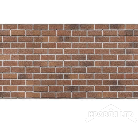 Фасадная плитка ТEХНОНИКОЛЬ HAUBERK цвет Красный кирпич