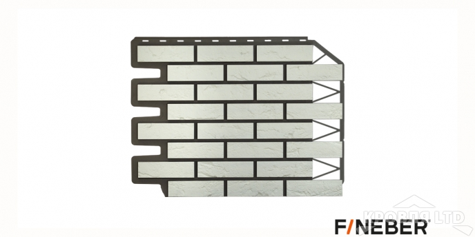 Фасадная панель FineBer  Кирпич баварский белый