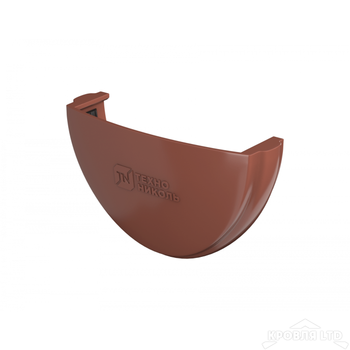 ТН ПВХ D125/82 ММ ЗАГЛУШКА ЖЕЛОБА КРАСНЫЙ  Rall 8004