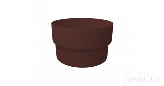 Муфта трубы соединительная ПВХ Grand Line 120/87 Ral 8017 шоколад