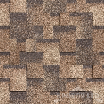 Гибкая черепица Шинглас серия Ультра коллекция Фокстрот цвет Сандал
