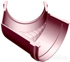 Угол желоба внутренний для водостока 135 градусов  Дёке Премиум цвет каштан