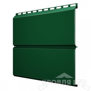 Сайдинг металлический Евробрус, Полиэстер RAL 6005 зеленый мох, толщина 0,45